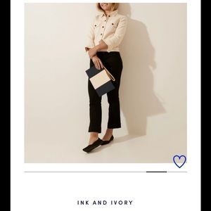 Rothy’s Essential Pouch Ink/Ivory